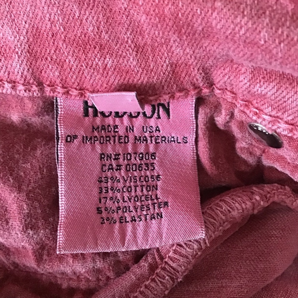 Hudson Jeans Women's Mid Rise Nico Super Skinny Raw Hem in Rose - Picture 8 of 13